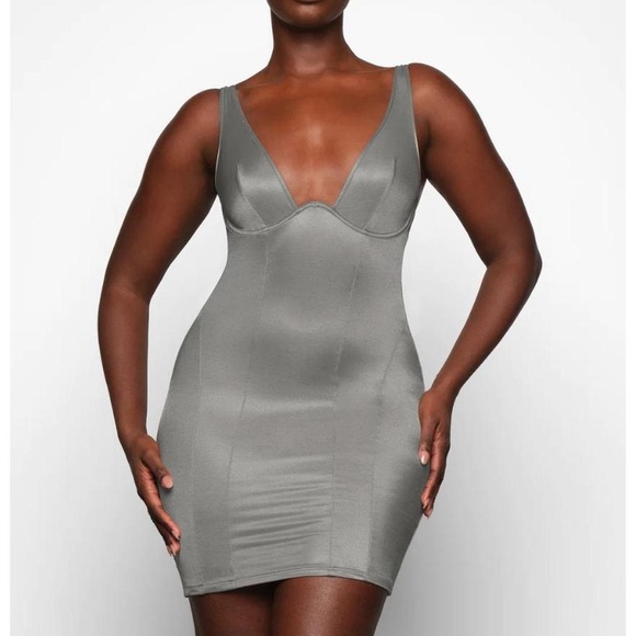 Skims Glissenette Slip Dress - Picture 1 of 6